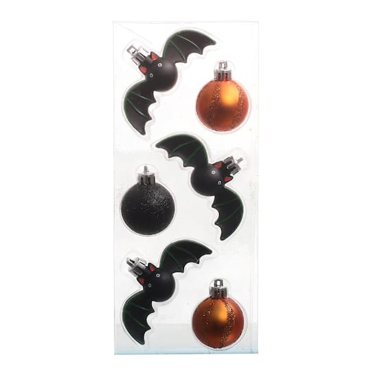 6 Pack Shatterproof Bat & Ball Ornaments by Ashland®